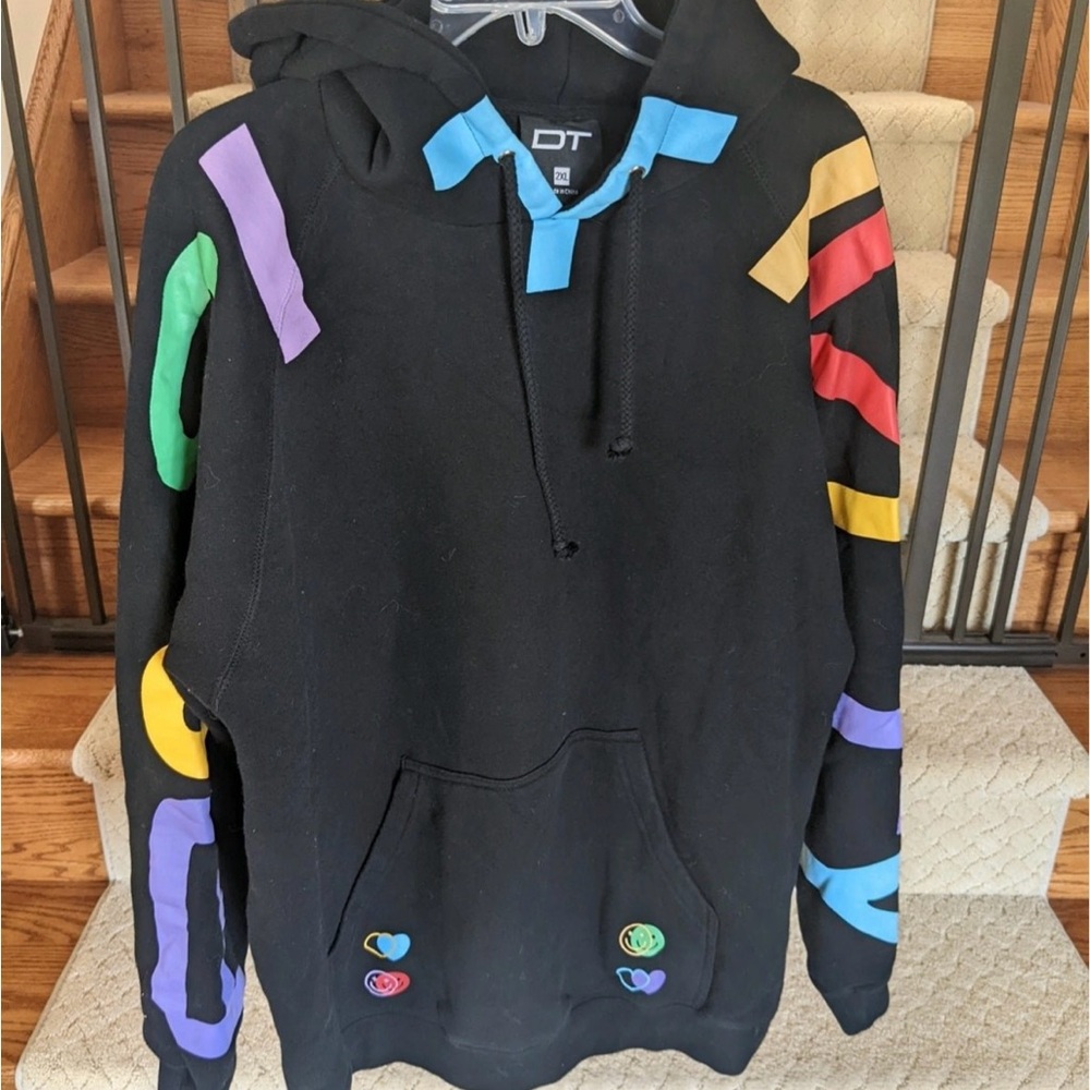 DT - Dolan Twins - Spread Positivity Hoodie in Black & Multi